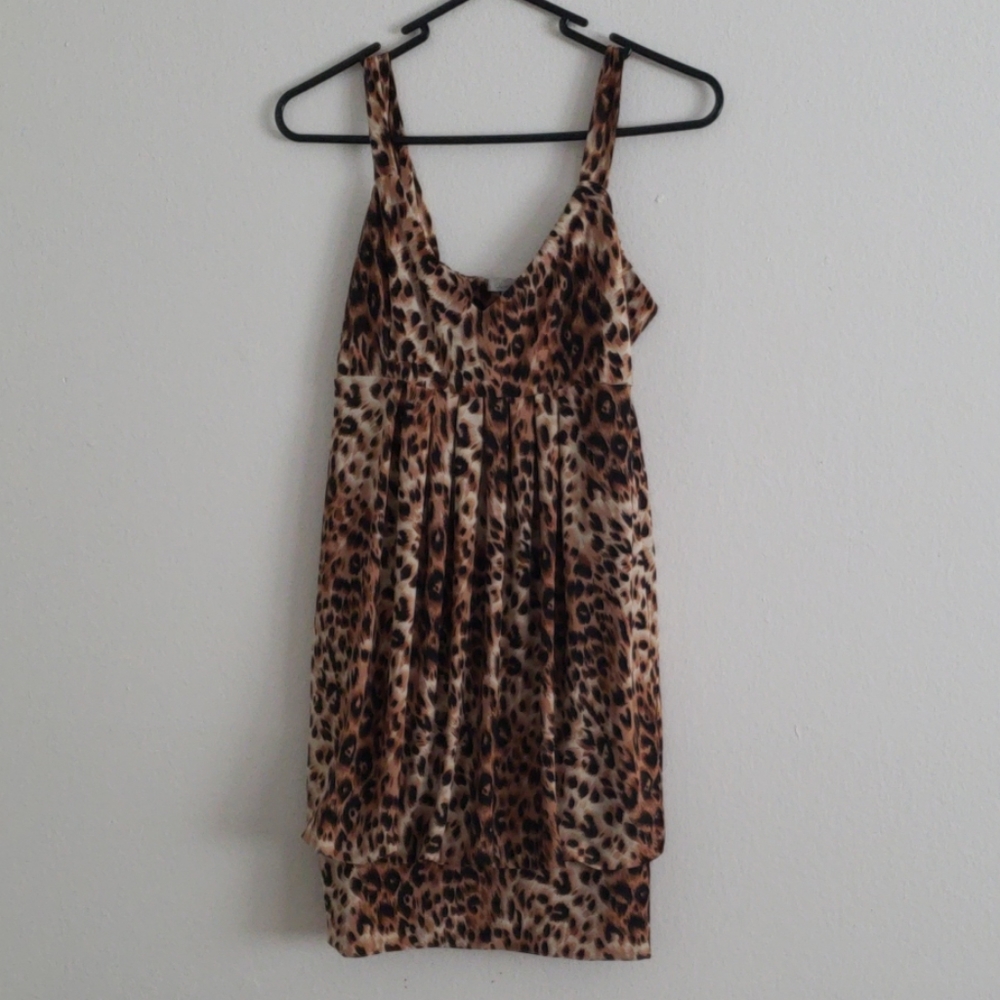 Leopard Print Dress - Picture 1 of 2